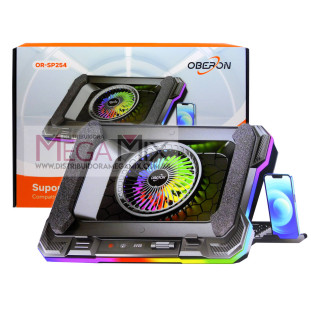 Suporte para Notebook e Celular com Cooler OR-SP254 - Oberon