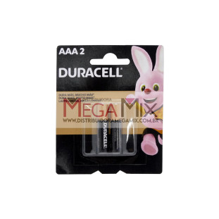 Pilha Alcalina AAA c/2 Duracell 