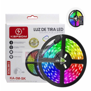 Fita de Led RGB Inteligente c/ Sensor de Som 5M KA-5M-SK - Kapbom