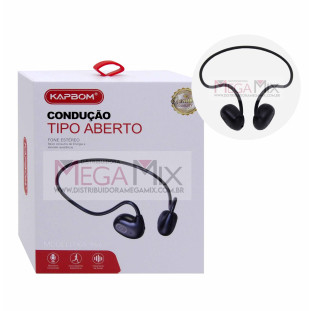 Fone de Ouvido Bluetooth Condução Óssea KA-9663 - Kapbom