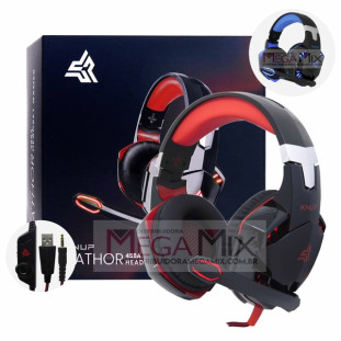 Fone de Ouvido Headset Gamer (USB + P3) KP-455A - Knup