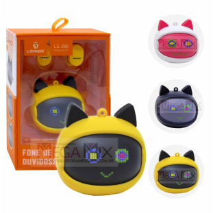 Fone de Ouvido Bluetooth (Gato) LE-366 - Lehmox