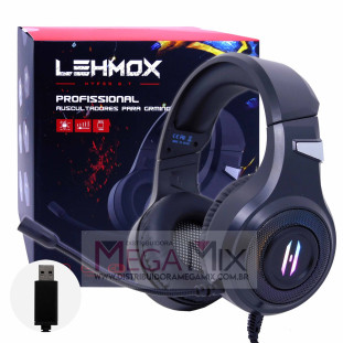 Fone de Ouvido Headset Gamer com Led  (USB) LEY-2249 - Lehmox