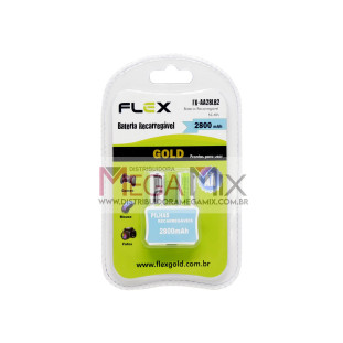 Pilha AA Recarregável c/2 2800mAh FX-AA28LB2 - Flex