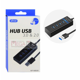 Hub USB 2.0/3.0 4 Portas KP-HB500 - Knup