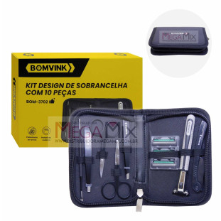 Kit Design de Sombracelhas 10 Peças BOM-3702 - Bomvink
