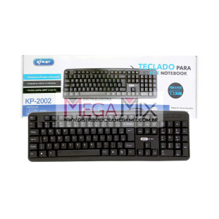 Teclado USB Slim Preto KP-2002 - Knup