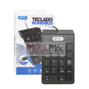 Mini Teclado Numérico com fio KP-2003A - Knup