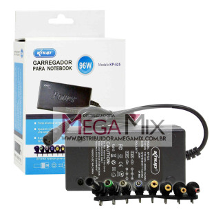 Fonte Carregador para  Notebook Universal Bivolt 96W KP-525 - Knup