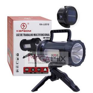 Lanterna Solar Recarregável 5W 50 LED KA-L6518 - Kapbom