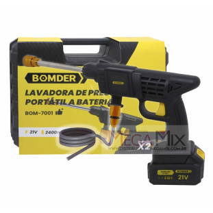 Lavadora de Pressão Pórtátil a Bateria 21V BOM-7001 - Bomder