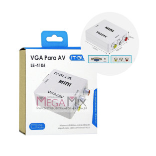 Adaptador Conversor VGA para AV LE-4106 - It-Blue