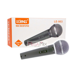 Microfone com Fio 5M  LE-903 - Lelong