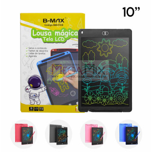 Lousa Mágica Infantil Colorida 10'' BM-F938 - B-Max