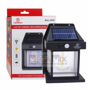 Luminária Solar com Sensor de Movimento KA-L1978 - Kapbom