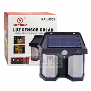 Luminária Solar com Sensor de Movimento KA-L6503 - Kapbom