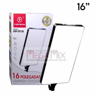 Luz de Preenchimento 16" com Controle sem Tripé KAP-ZP120 - Kapbom 