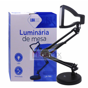 Luminária de Mesa Articulada LK-795 - Luatek