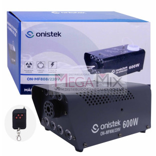 Máquina de Fumaça e Canhão 8 LEDs com Controle 600W 220V ON-MF808/220V - Onistek