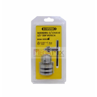 Chave de Aperto Mandril 1/2 x 20F Rosca BOM-516 - Bomvink