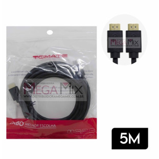 Cabo HDMI + HDMI 4K 5M MHD-4025 - Tomate