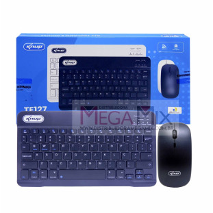 Kit Teclado e Mouse sem Fio Bluetooth KP-TE127 - Knup