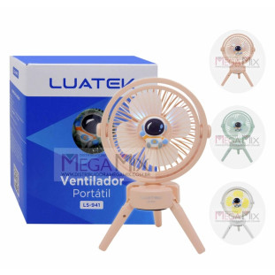 Mini Ventilador Portátil Tripé (ASTRONAUTA) LS-941 - Luatek