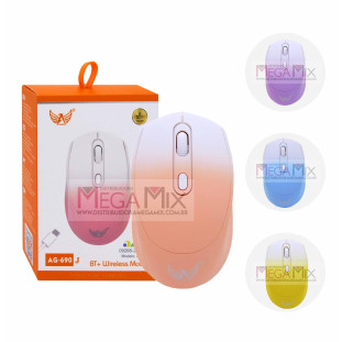 Mouse sem Fio Recarregável (Wireless e Bluetooth) AG-690J - Altomex