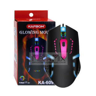 Mouse Gamer com Fio USB 3200DPI KA-609 - Kapbom