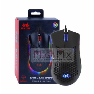Mouse Gamer com Fio USB RGB 7200DPI KP-MU007 - Knup
