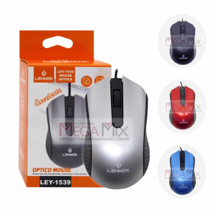 Mouse Óptico com Fio USB LEY-1539 - Lehmox