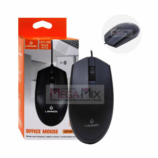 Mouse Óptico com Fio USB 1600DPI LEY-208 - Lehmox