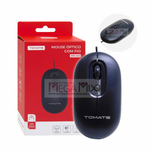 Mouse Óptico com Fio USB 2000DPI MMO-S03 - Tomate