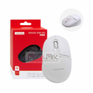 Mouse Sem Fio 1600DPI 2.4G MMO-W1 - Tomate