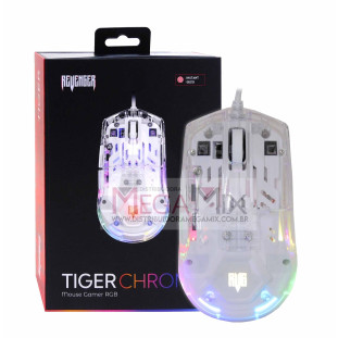 Mouse Gamer com Fio USB RGB 12000DPI MO-TGR004 - Revenger