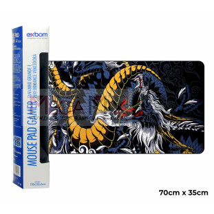 Mouse Pad Gamer 70x35cm (Dragão Azul) MP-7035C-51 - Exbom
