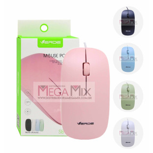 Mouse com Fio USB 4000DPI SB-S12 - Verde