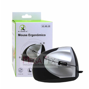 Mouse Vertical Com Fio USB XC-MS-30 - X-Cell