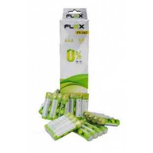 Pilha Zinco AAA Tubo c/60 unid. FX-3AZ - Flex