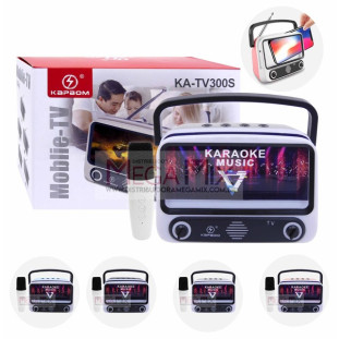 Caixa de Som Bluetooth com Microfone e Suporte para Celular KA-TV300S - Kapbom