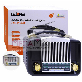 Rádio Portátil Analógico FM/AM/SW LE-614 - Lelong