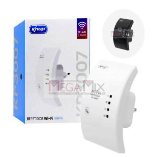 Repetidor de Sinal WI FI WIRELESS 300Mbps KP-3007 - Knup