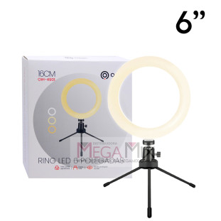 Iluminador Ring Light 6'' com Mini Tripé OIH-4901 - Oásis