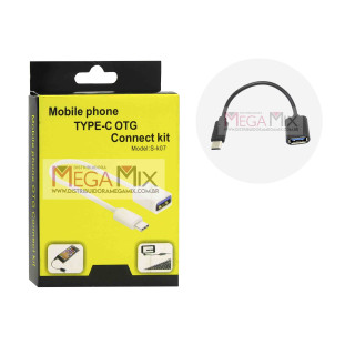 Cabo Adaptador OTG USB +  Tipo C S-K07