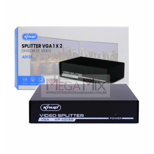 Splitter VGA 1 x 2 KP-AD139 - Knup 
