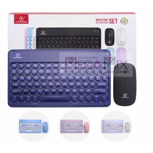 Kit Teclado e Mouse Bluetooth KA-685E - Kapbom