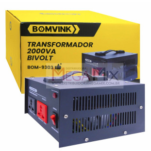 Transformador 2000VA Bivolt BOM-9303 - Bomvink