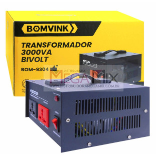 Transformador 3000VA Bivolt BOM-9304 - Bomvink