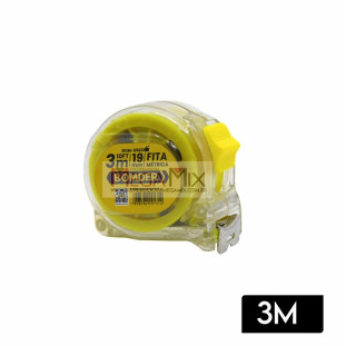 Trena/Fita Métrica 3M BOM-6503 - Bomder