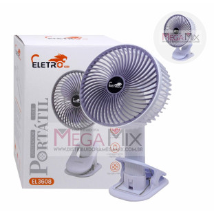 Mini Ventilador Portátil EL-3608 - Eletro Mex